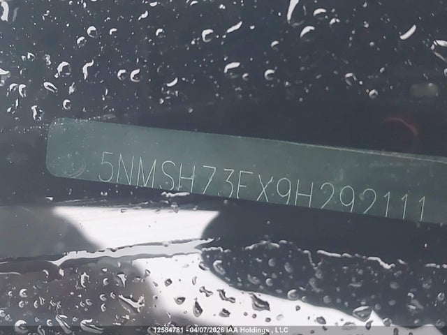 Продаж на аукціоні авто 2009 Hyundai Santa Fe Gls/limited, vin: 5NMSH73EX9H292111, номер лоту: 12584781