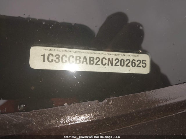 Aukcja sprzedaży 2012 Chrysler 200 Lx, vin: 1C3CCBAB2CN202625, numer aukcji: 12571560