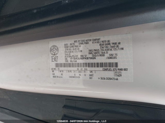 1FTBR3U80PKB70826 Ford Transit T-250