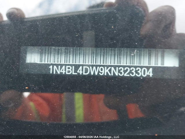 1N4BL4DW9KN323304 Nissan Altima 2.5 Sv