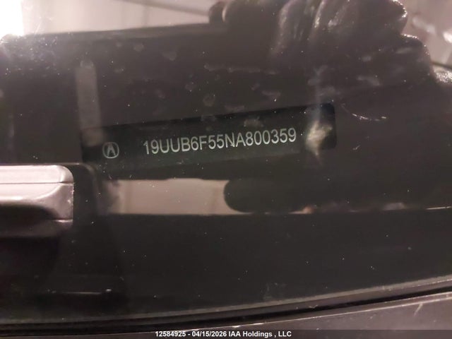 Aukcja sprzedaży 2022 Acura Tlx, vin: 19UUB6F55NA800359, numer aukcji: 12584925