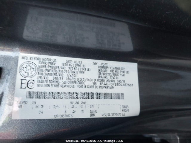 Aukcja sprzedaży 2013 Ford Focus Se, vin: 1FADP3F28DL357587, numer aukcji: 12584946