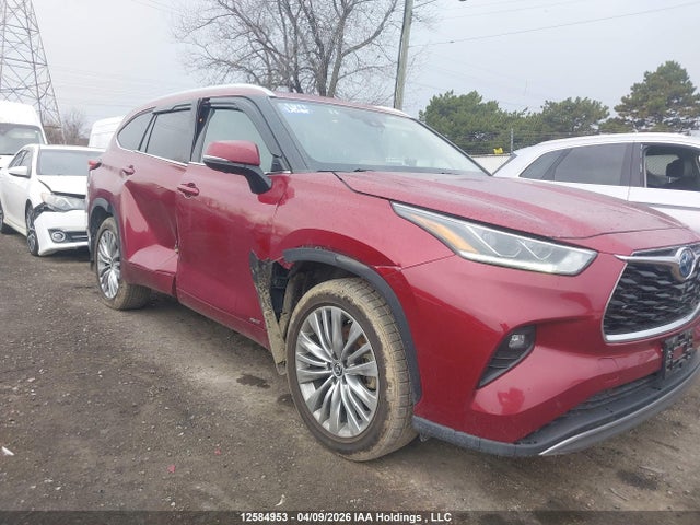 2023 Toyota Highlander Hybrid Hybrid მანქანა იყიდება აუქციონზე, vin: 5TDEBRCH3PS121408, აუქციონის ნომერი: 12584953