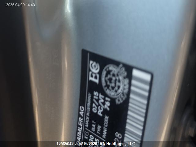 WDDMH4GB1FJ358628 Mercedes-Benz B 250 4matic