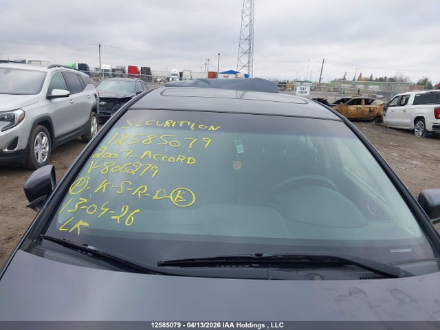 Aukcja sprzedaży 2007 Honda Accord Ex-l/se, vin: 1HGCM56797A806279, numer aukcji: 12585079