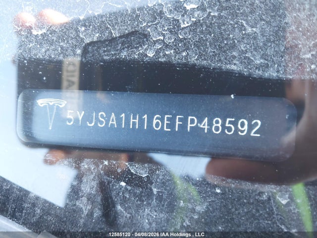 Продаж на аукціоні авто 2014 Tesla Model S, vin: 5YJSA1H16EFP48592, номер лоту: 12585120