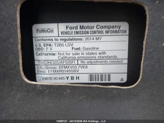 Продажа на аукционе авто 2014 Ford Flex Se, vin: 2FMGK5B80EBD29355, номер лота: 12585121