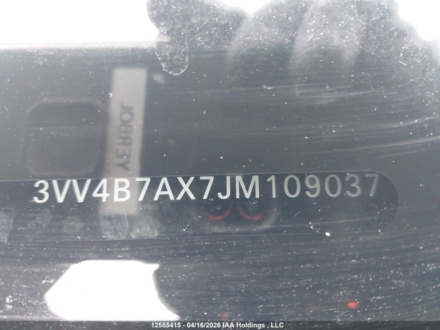 Auction sale of the 2018 Volkswagen Tiguan, vin: 3VV4B7AX7JM109037, lot number: 12585415
