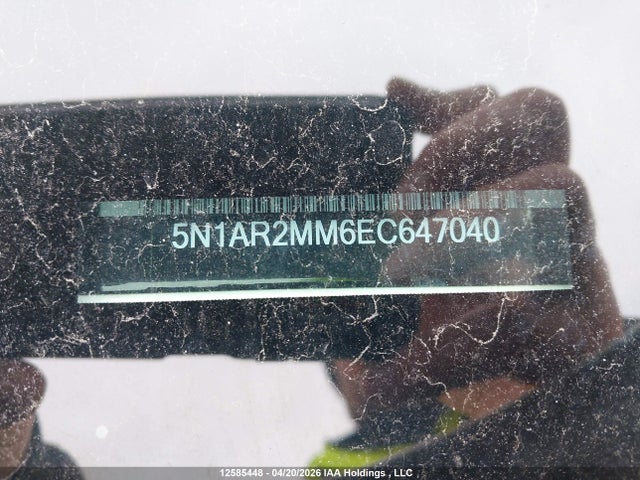 Продаж на аукціоні авто 2014 Nissan Pathfinder Platinum/s/sl/sv, vin: 5N1AR2MM6EC647040, номер лоту: 12585448