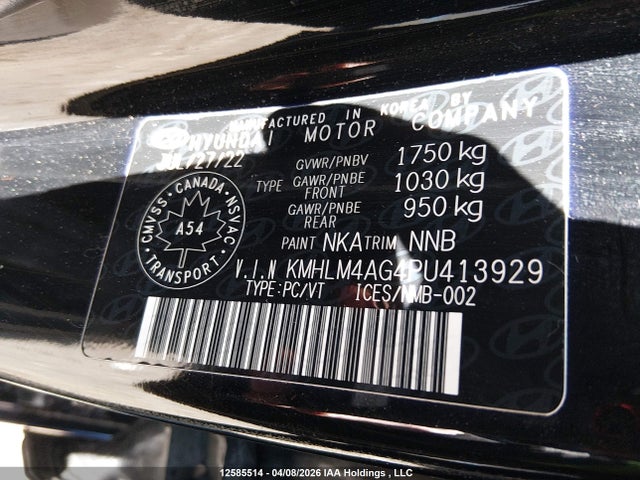Продаж на аукціоні авто 2023 Hyundai Elantra Preferred Ivt, vin: KMHLM4AG4PU413929, номер лоту: 12585514