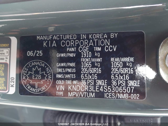 KIA Niro 2025 KNDCR3LE4S5306507 Image 9