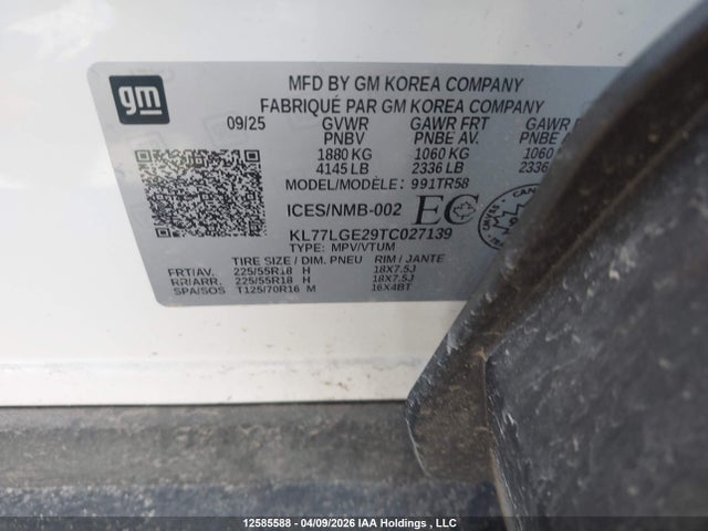 KL77LGE29TC027139 Chevrolet Trax 1rs