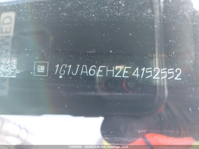 2014 Chevrolet Sonic მანქანა იყიდება აუქციონზე, vin: 1G1JA6EH2E4152552, აუქციონის ნომერი: 12585659