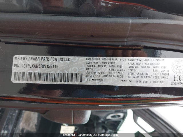 1C4PJXAN5RW159119 Jeep Wrangler Willys
