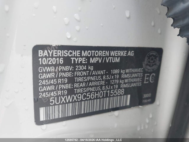 5UXWX9C56H0T15588 BMW X3 Xdrive28i