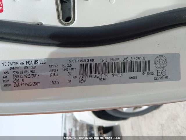 3C4PDCAB7HT565915 Dodge Journey Cvp/se