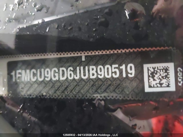 Продажа на аукционе авто 2018 Ford Escape, vin: 1FMCU9GD6JUB90519, номер лота: 12585932