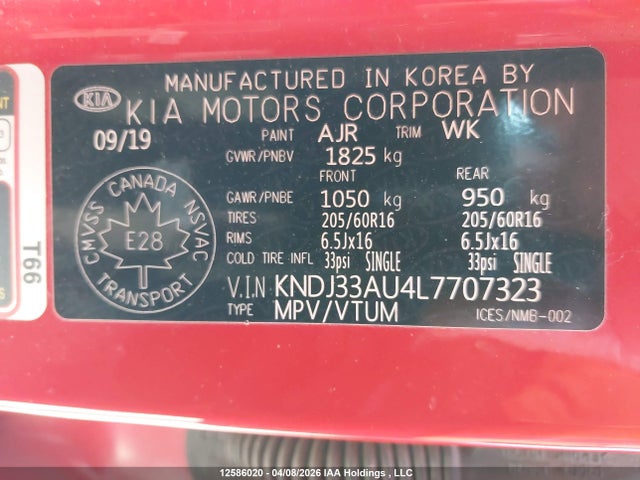 KNDJ33AU4L7707323 KIA SOUL EX
