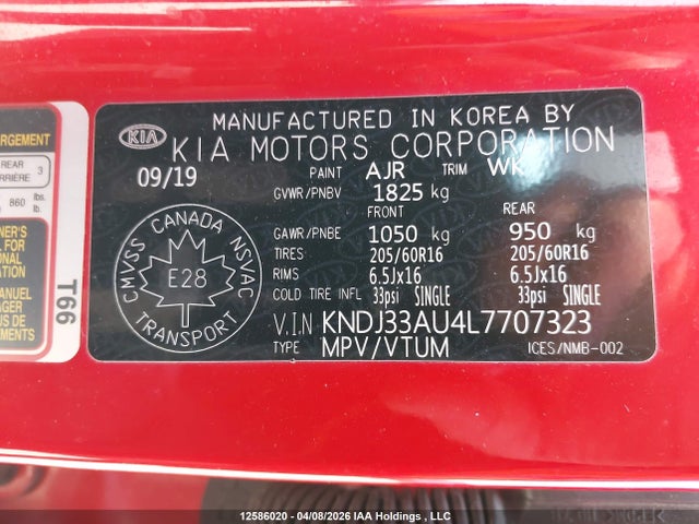 KNDJ33AU4L7707323 KIA SOUL EX