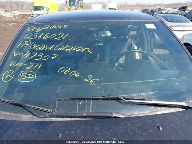 12586021 :رقم المزاد ، 2C4RDGEG1HR717907 vin ، 2017 Dodge Grand Caravan Gt مزاد بيع