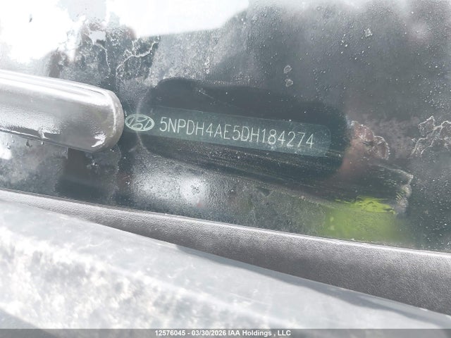 12576045 :رقم المزاد ، 5NPDH4AE5DH184274 vin ، 2013 Hyundai Elantra Gl مزاد بيع