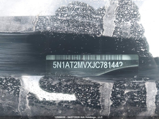 5N1AT2MVXJC781442 Nissan Rogue Sv/sl