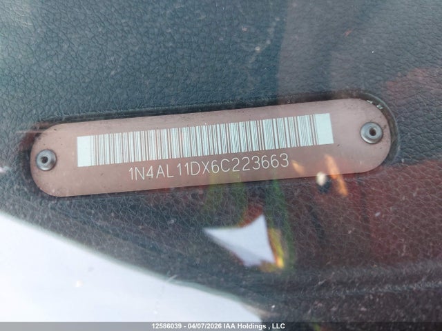 2006 Nissan Altima 2.5 S მანქანა იყიდება აუქციონზე, vin: 1N4AL11DX6C223663, აუქციონის ნომერი: 12586039