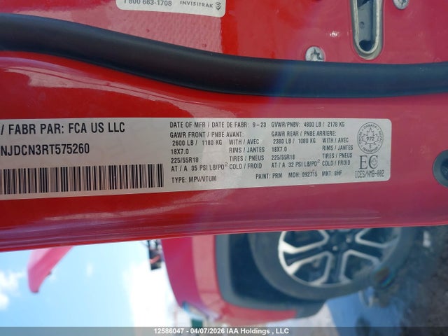 Aukcja sprzedaży 2024 Jeep Compass Limited, vin: 3C4NJDCN3RT575260, numer aukcji: 12586047