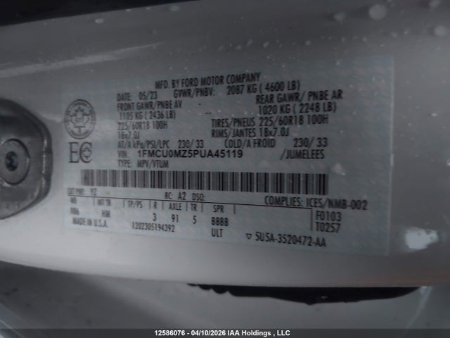 Ford Escape St-line 2023 1FMCU0MZ5PUA45119 Image 18