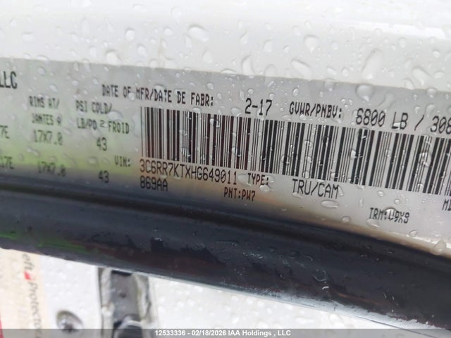 3C6RR7KTXHG649011 RAM 1500 St