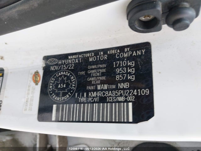 KMHRC8A35PU224109 Hyundai Venue Sel/limited