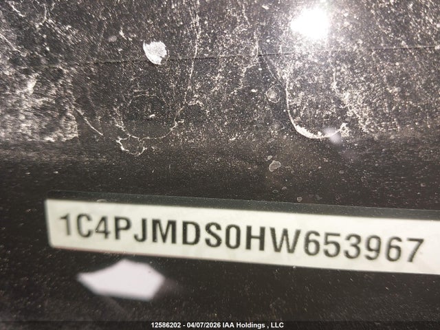 1C4PJMDS0HW653967 Jeep Cherokee Limited