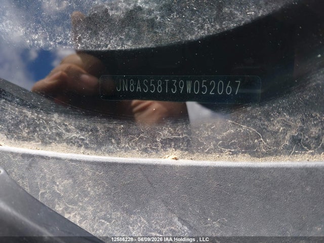12586228 :رقم المزاد ، JN8AS58T39W052067 vin ، 2009 Nissan Rogue Sl مزاد بيع