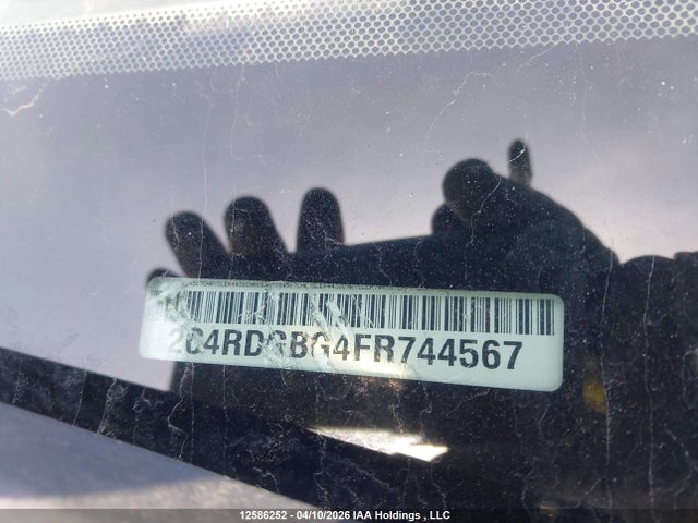 2015 Dodge Grand Caravan Se მანქანა იყიდება აუქციონზე, vin: 2C4RDGBG4FR744567, აუქციონის ნომერი: 12586252