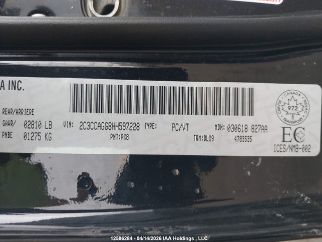 Продажа на аукционе авто 2017 Chrysler 300 S, vin: 2C3CCAGG8HH597228, номер лота: 12586284