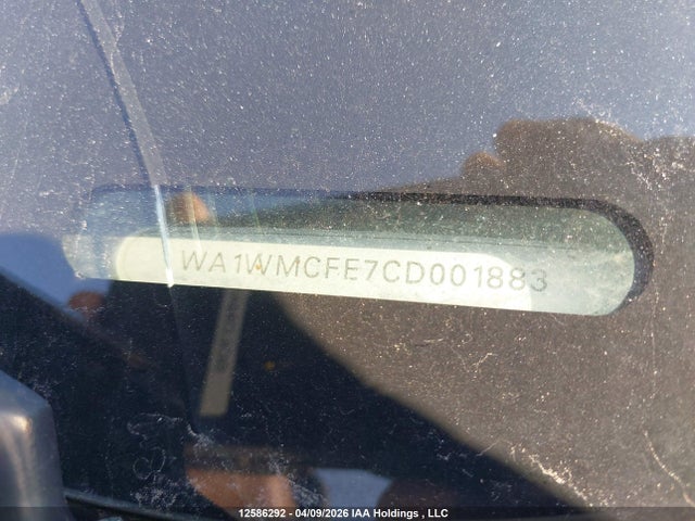2012 Audi Q7 Prestige მანქანა იყიდება აუქციონზე, vin: WA1WMCFE7CD001883, აუქციონის ნომერი: 12586292