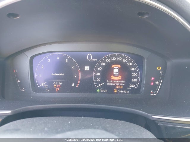 2022 Honda Civic Touring მანქანა იყიდება აუქციონზე, vin: 2HGFE1F97NH003151, აუქციონის ნომერი: 12586300