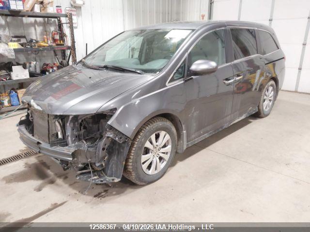 12586367 :رقم المزاد ، 5FNRL5H61HB501545 vin ، 2017 Honda Odyssey Exl مزاد بيع