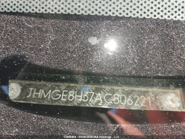 Aukcja sprzedaży 2010 Honda Fit Dx-a, vin: JHMGE8H37AC806221, numer aukcji: 12586464