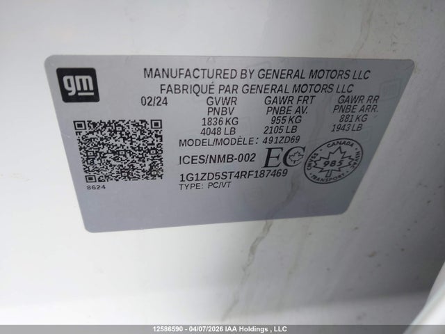 Chevrolet MALIBU LT 2024 1G1ZD5ST4RF187469 Image 19