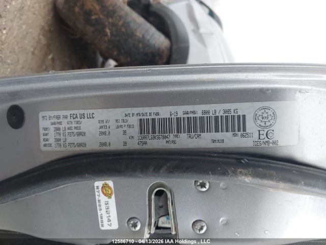 1C6RR7LG9KS678047 RAM 1500 Classic Slt