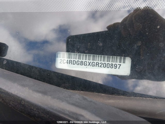 12563221 :رقم المزاد ، 2C4RDGBGXGR200897 vin ، 2016 Dodge Grand Caravan Se/sxt مزاد بيع
