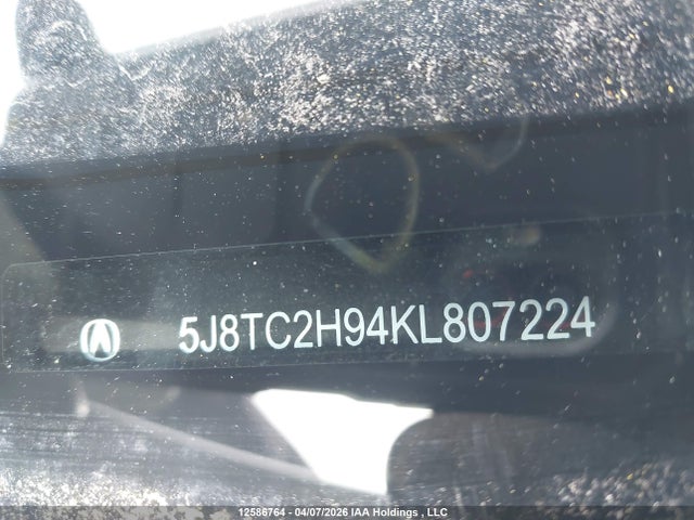 2019 Acura Rdx Platinum Elite მანქანა იყიდება აუქციონზე, vin: 5J8TC2H94KL807224, აუქციონის ნომერი: 12586764