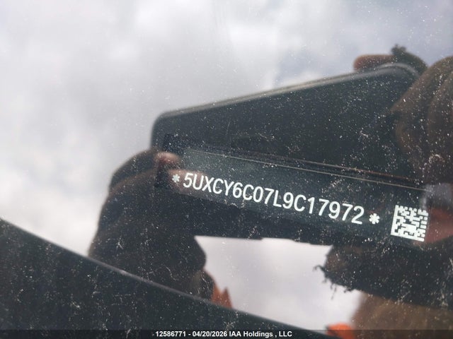 12586771 :رقم المزاد ، 5UXCY6C07L9C17972 vin ، 2020 Bmw X6 Xdrive40i مزاد بيع