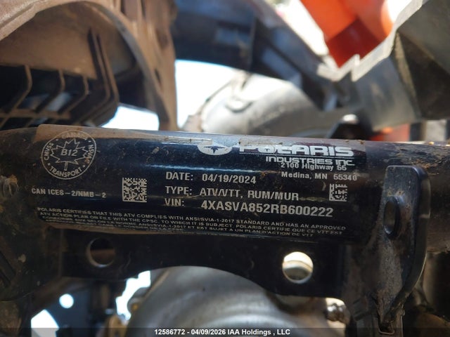 Polaris Scrambler 850 2024 4XASVA852RB600222 Image 9