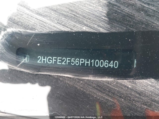 Продаж на аукціоні авто 2023 Honda Civic Sport, vin: 2HGFE2F56PH100640, номер лоту: 12586800
