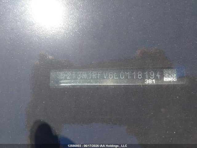 12586803 :رقم المزاد ، 2T3R1RFV6LC118194 vin ، 2020 Toyota Rav4 Xle/xle Premium مزاد بيع
