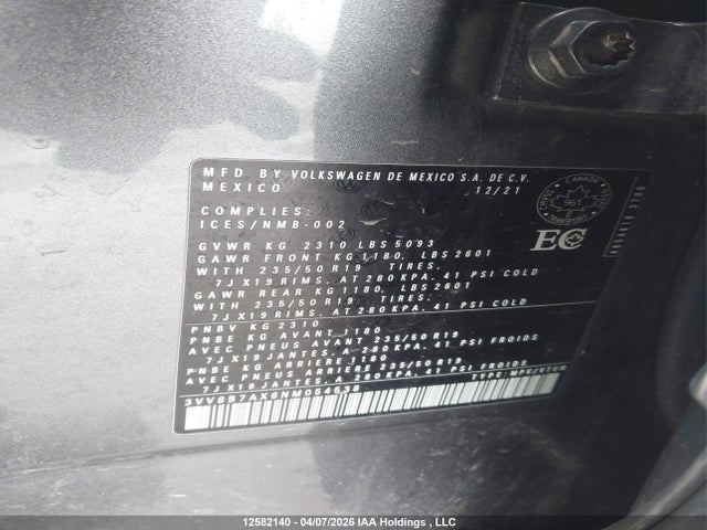 3VV8B7AX6NM054538 Volkswagen Tiguan Comfortline R-line Black Edition