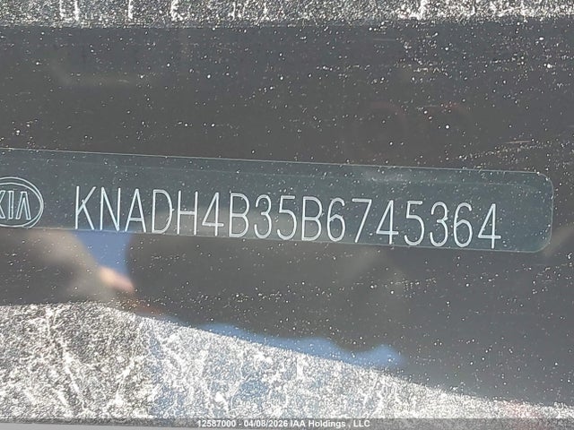 2011 Kia Rio Lx/sx მანქანა იყიდება აუქციონზე, vin: KNADH4B35B6745364, აუქციონის ნომერი: 12587000