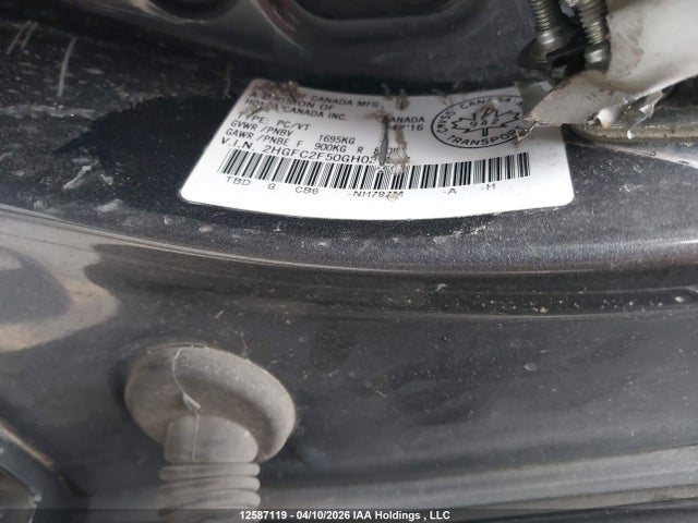 Aukcja sprzedaży 2016 Honda Civic Lx, vin: 2HGFC2F50GH024368, numer aukcji: 12587119